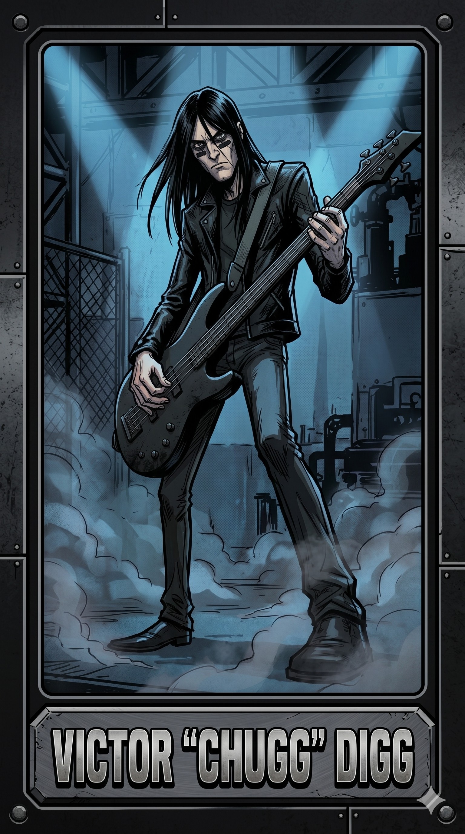 Victor Digg playing bass